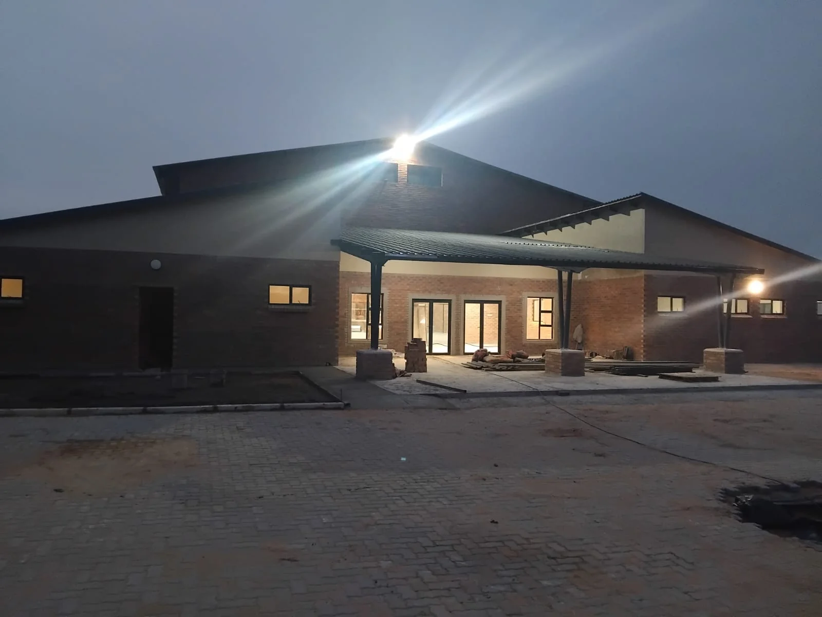 Completed construction project building exterior