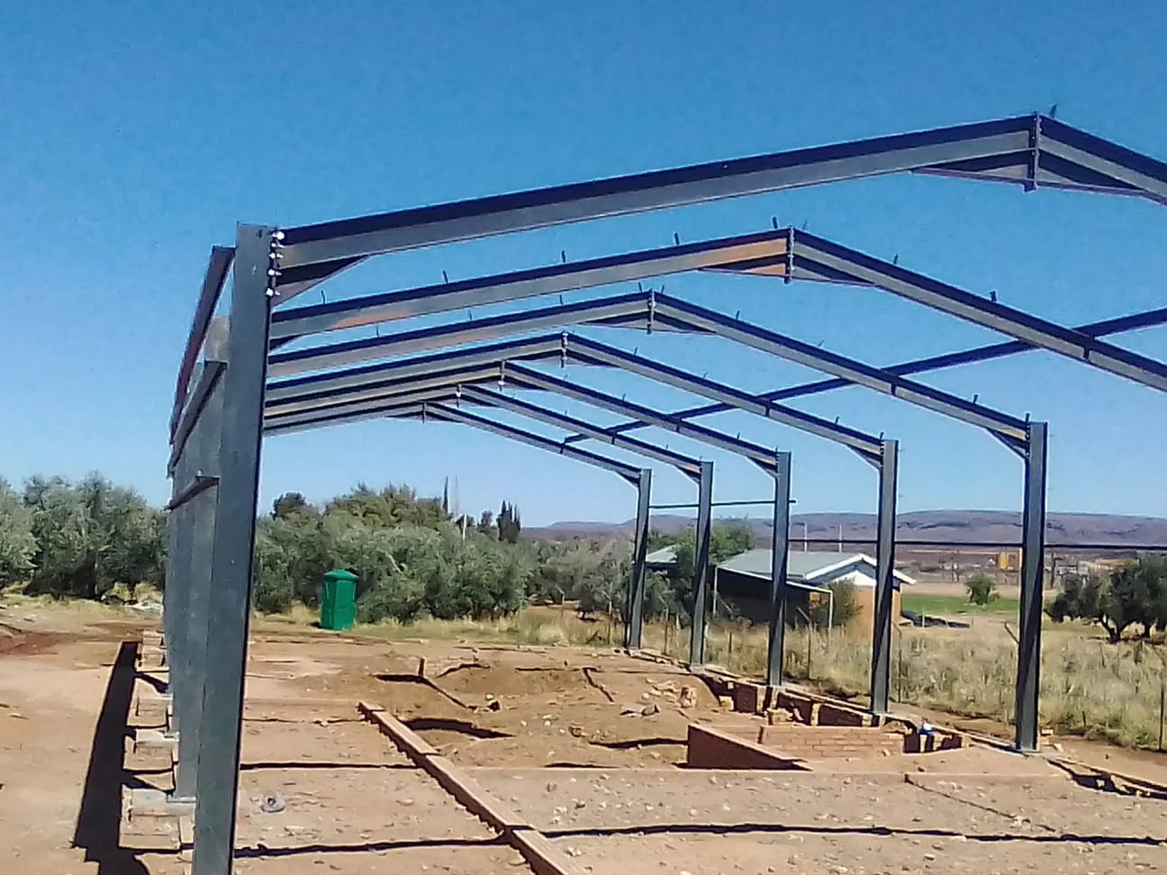 Commercial building construction project